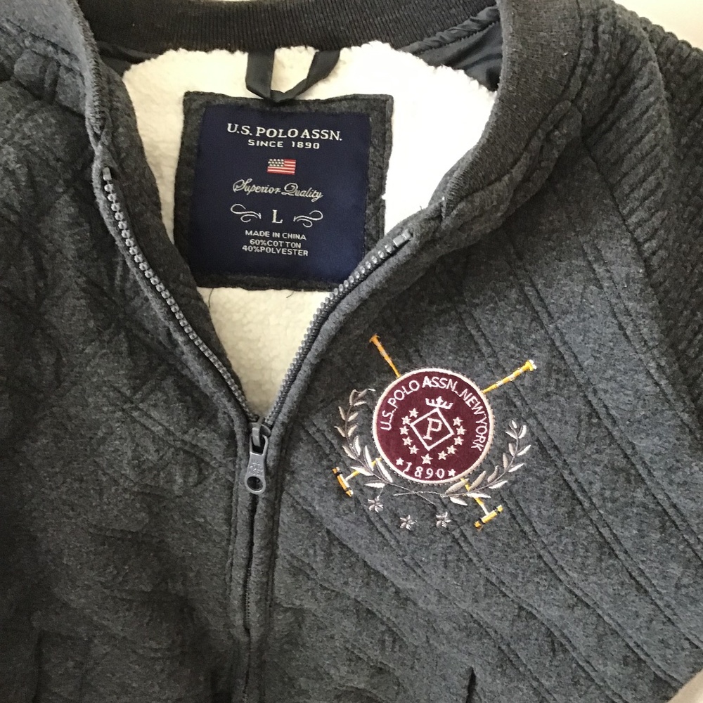 U.S. POLO ASSN. ZIP SWEATER-JACKET WOMENS - Picture 9 of 16